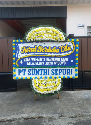Papan Bunga Duka di Bandar Selamat